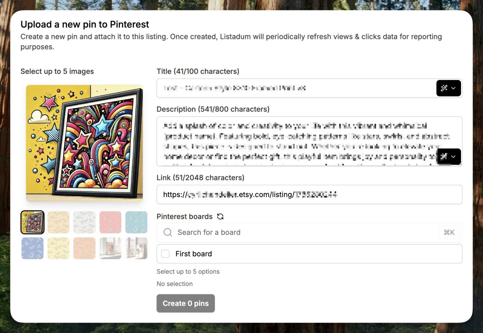 How to create Pinterest pins from your Etsy listings - Listadum Help Center